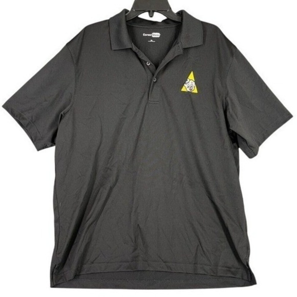Piggy Wiggly Men Polo Shirt XL Black Staff Employee Uniform Grocery Store Retail